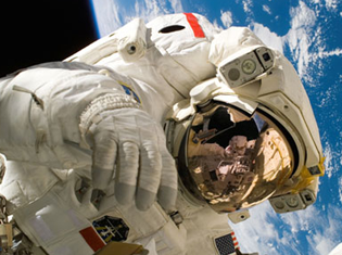 Space walking astronaut
